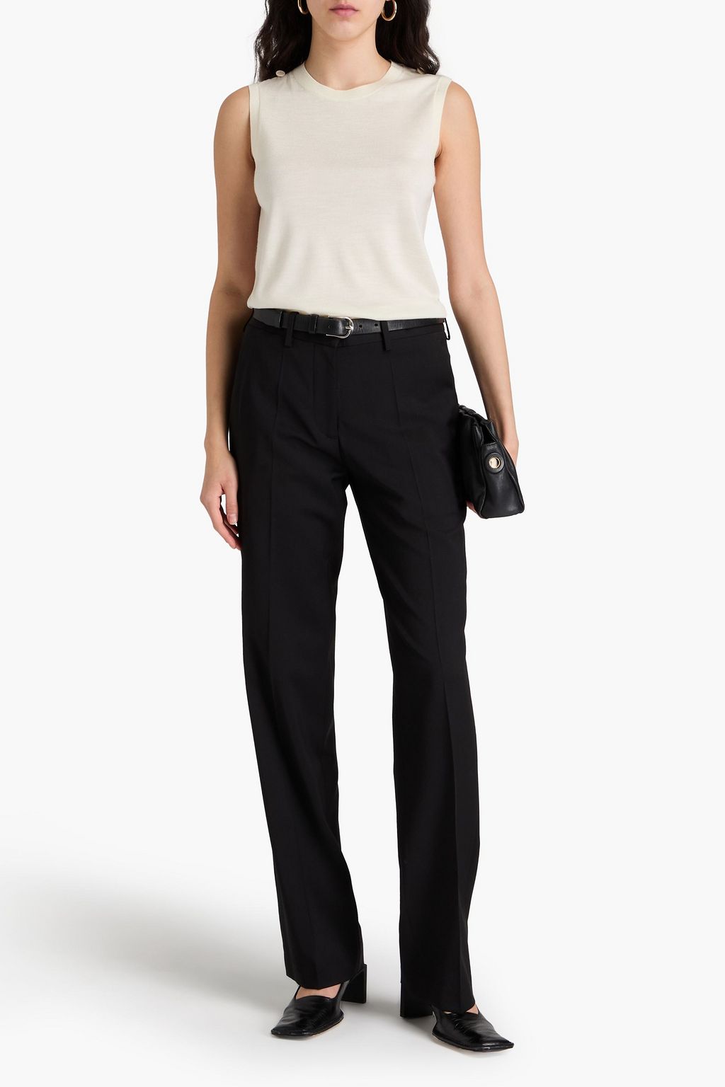 HELMUT LANG بلوزة من مزيج الصوف