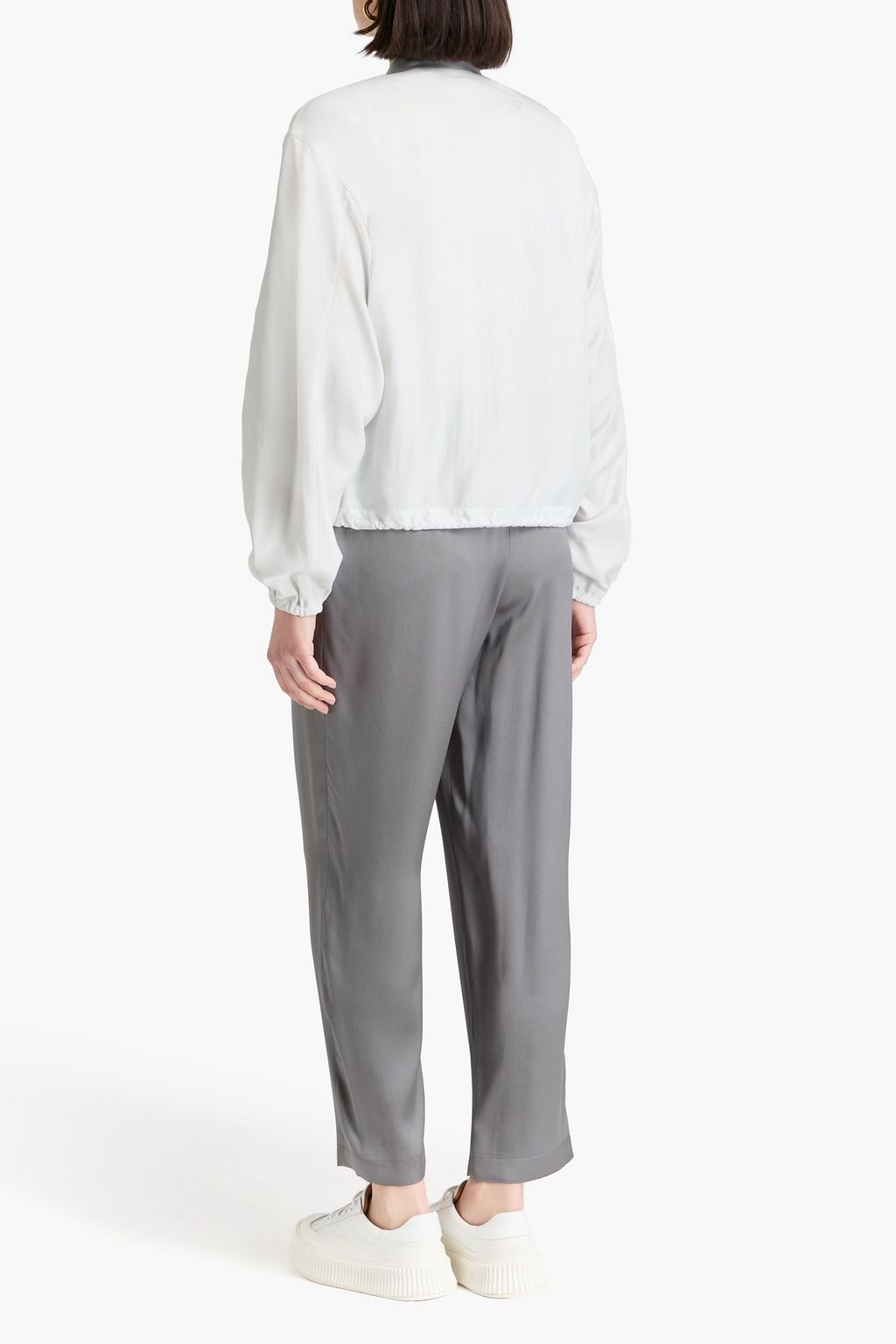 GIORGIO ARMANI Trainingsjacke aus Crêpe de Chine aus Seide
