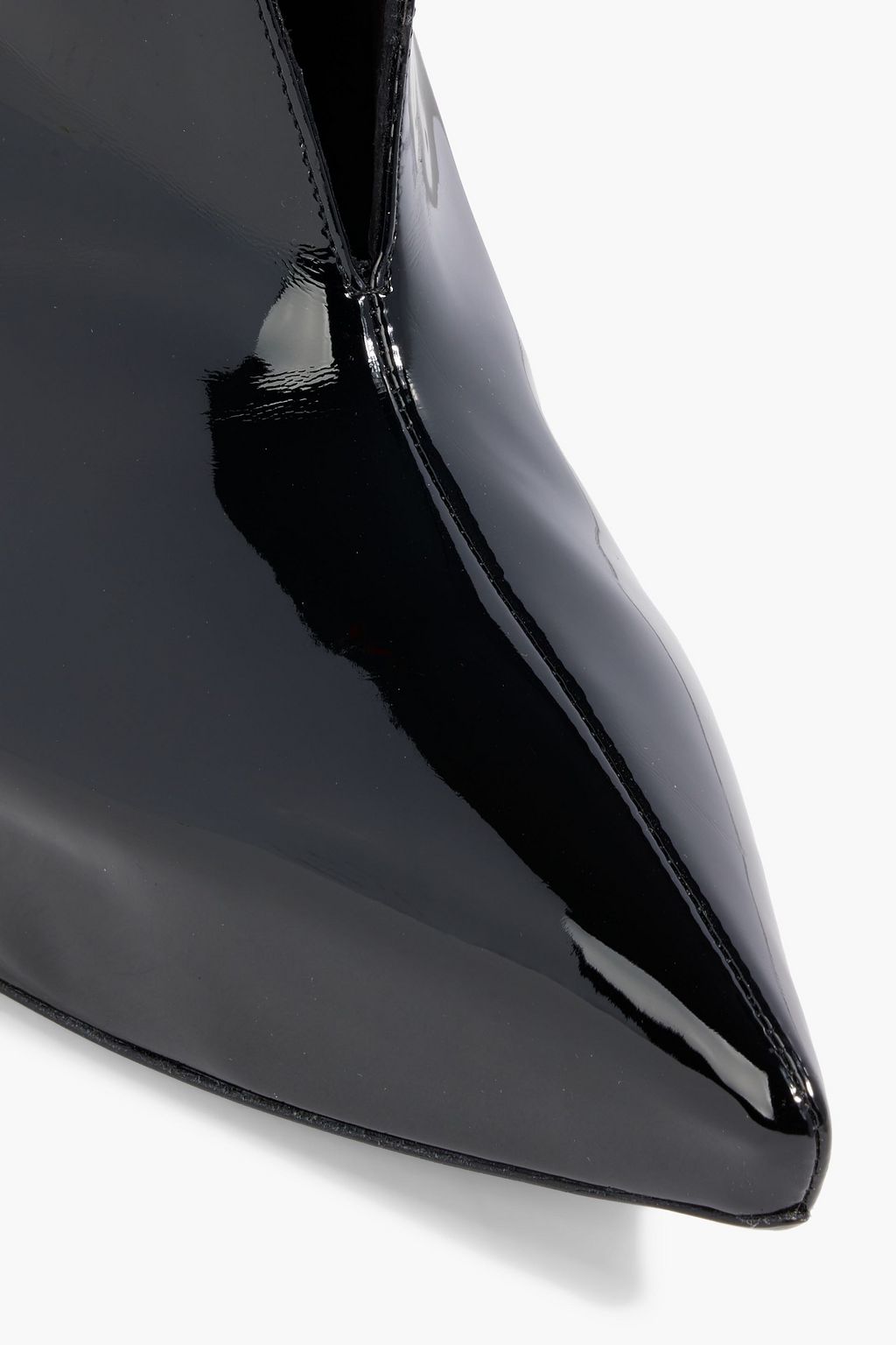 ALAÏA Slick patent-leather platform ankle boots