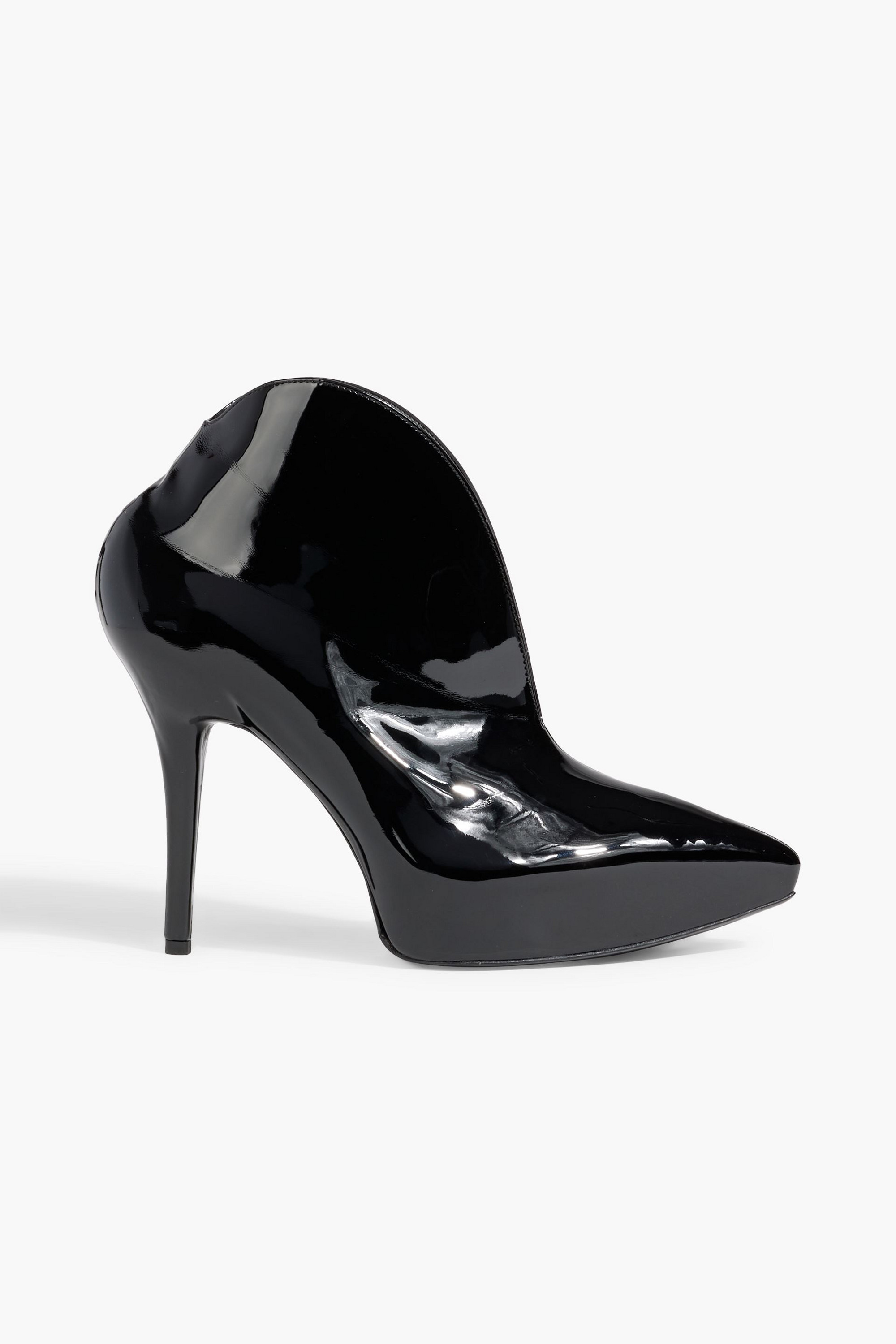 Alaïa Slick patent-leather platform ankle boots