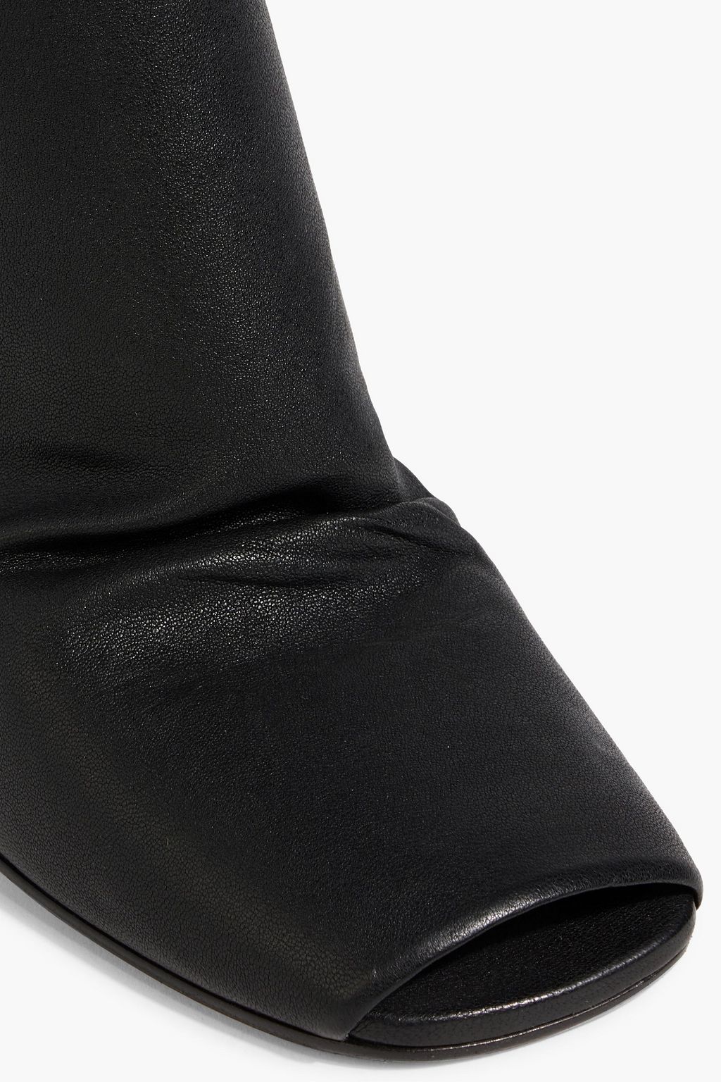 RICK OWENS Leather-blend wedge ankle boots