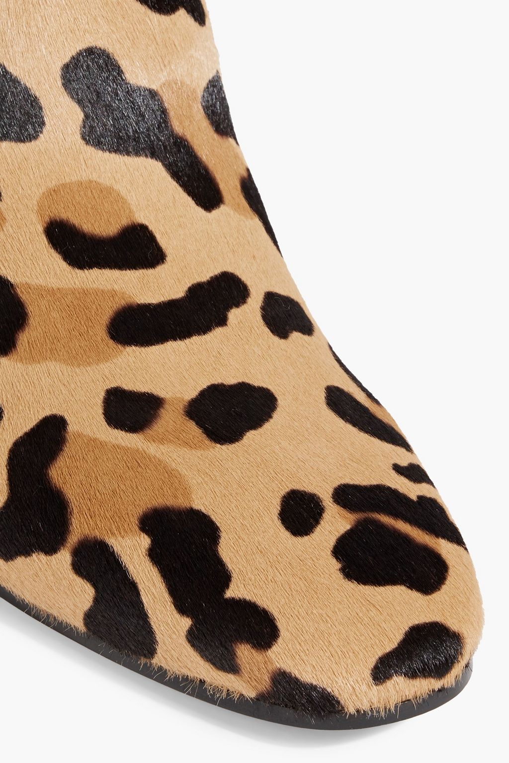 ALAÏA Leopard-print calf hair ankle boots