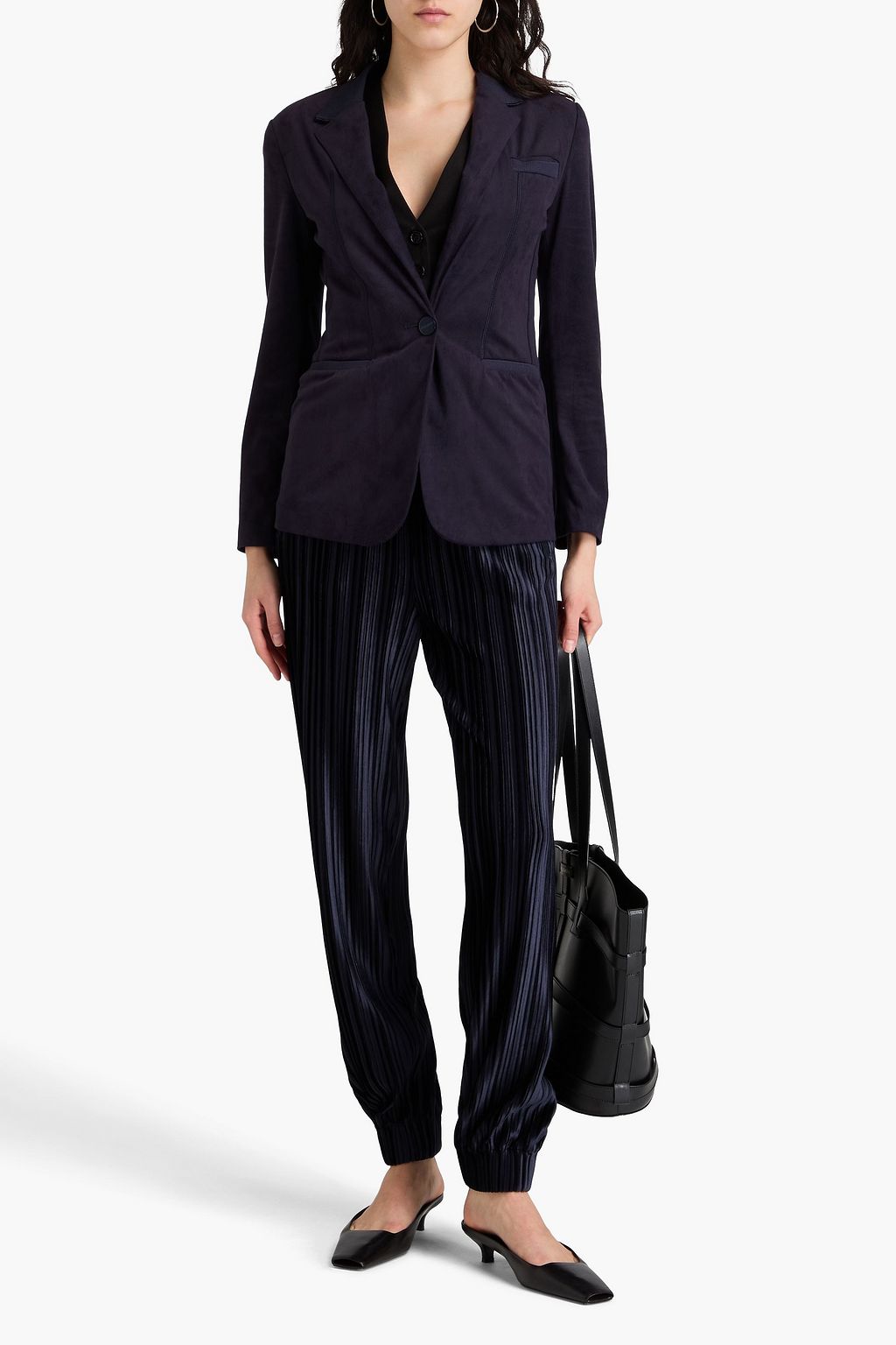 GIORGIO ARMANI بليزر بحواف من نسيج محبوك