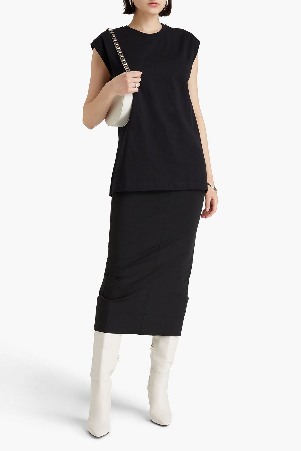 HELMUT LANG Logo-print cotton-jersey tank
