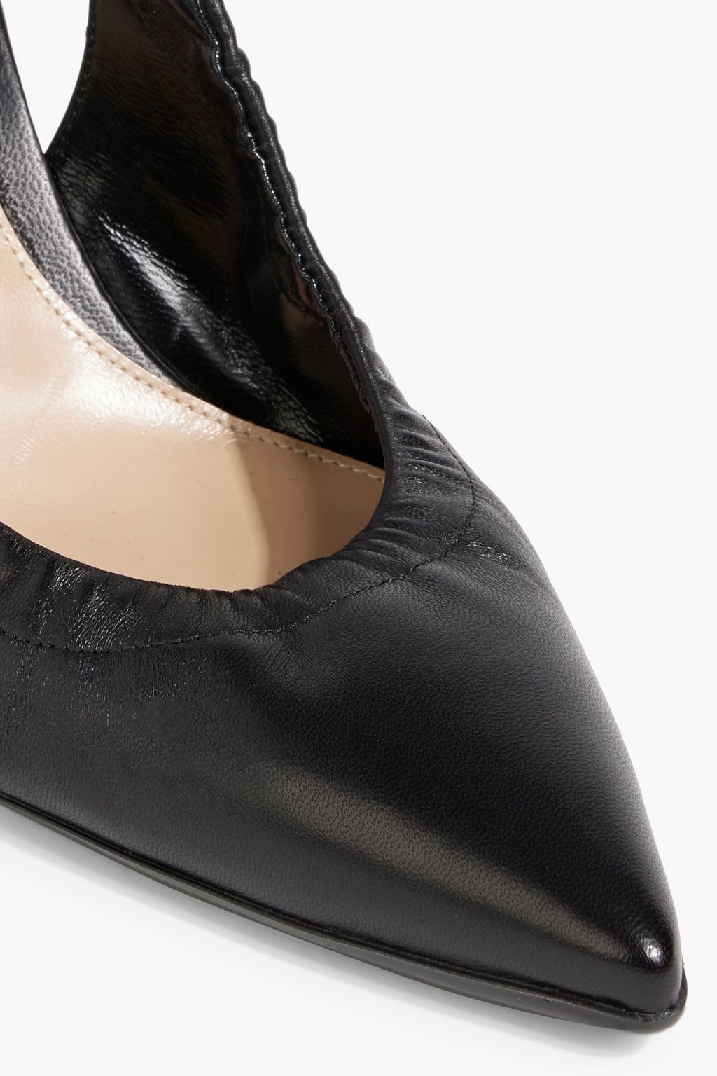 GIANVITO ROSSI Alina leather slingback pumps
