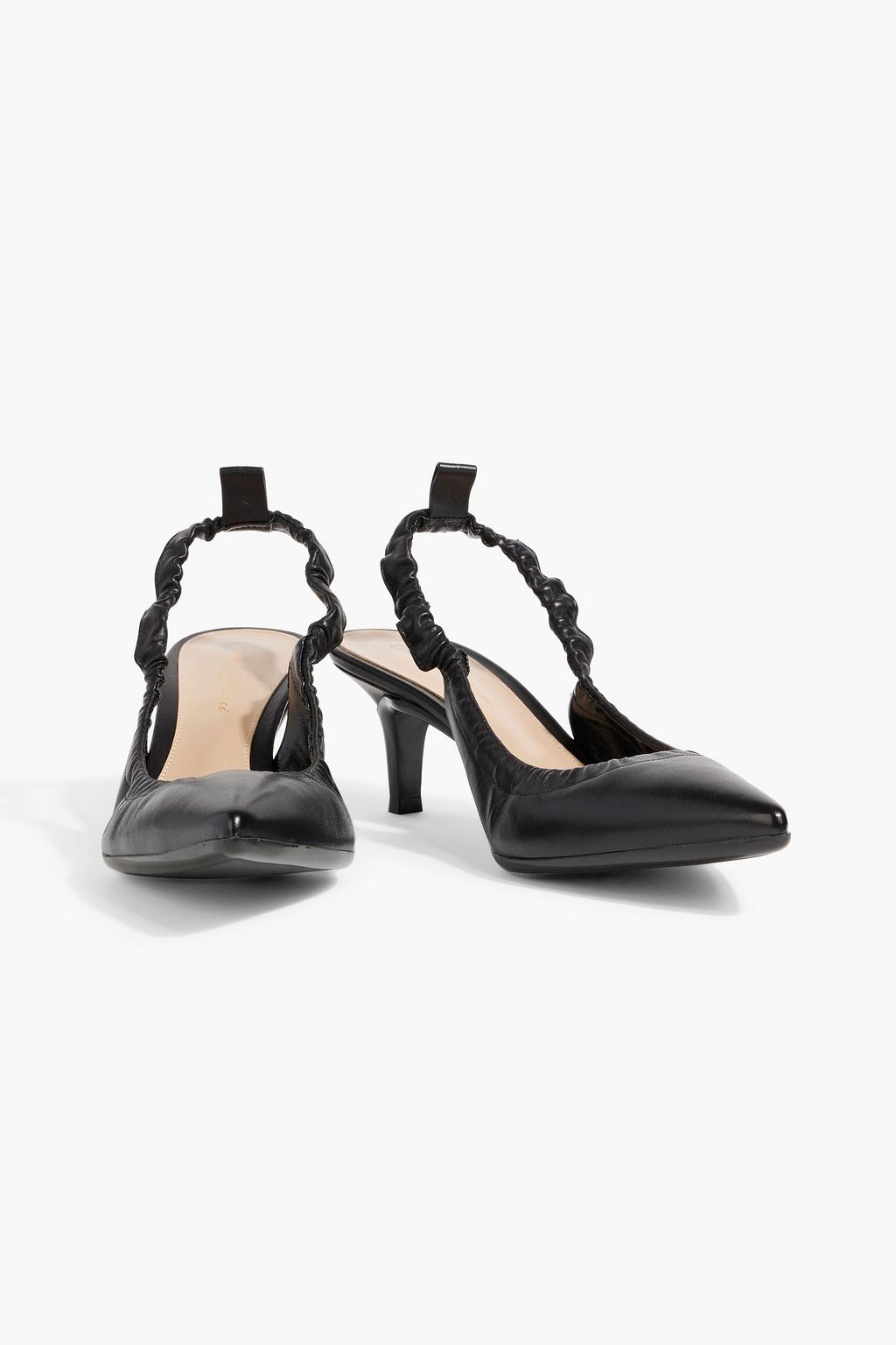 GIANVITO ROSSI Alina leather slingback pumps