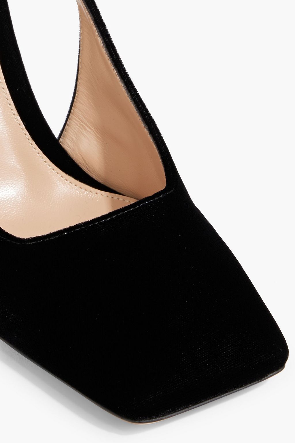 GIANVITO ROSSI Wondy 95 velvet slingback pumps