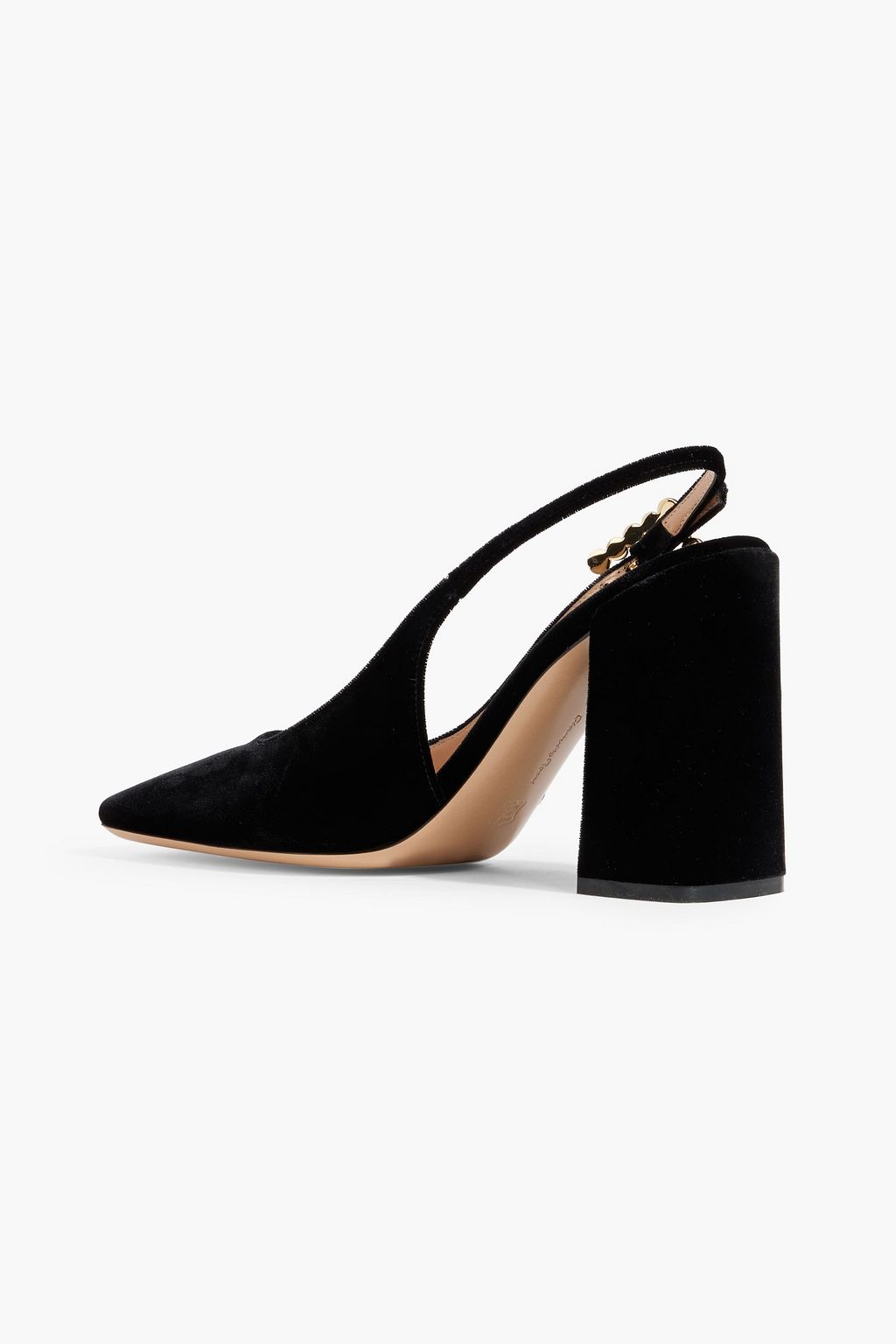 GIANVITO ROSSI Wondy 95 velvet slingback pumps