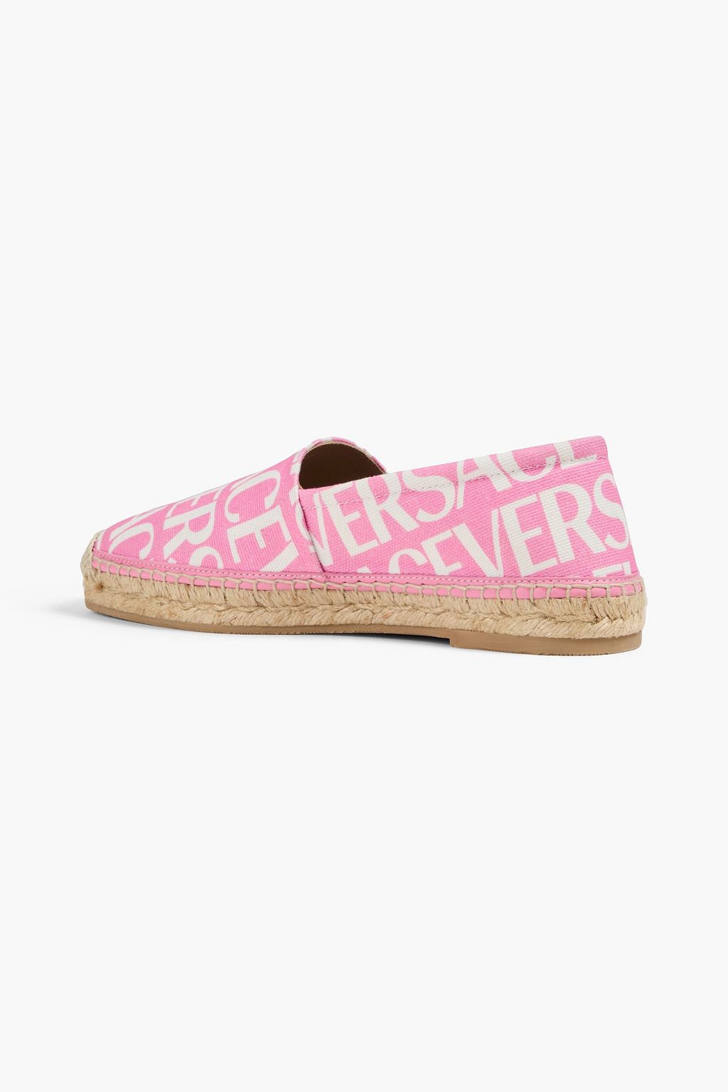VERSACE Printed canvas espadrilles