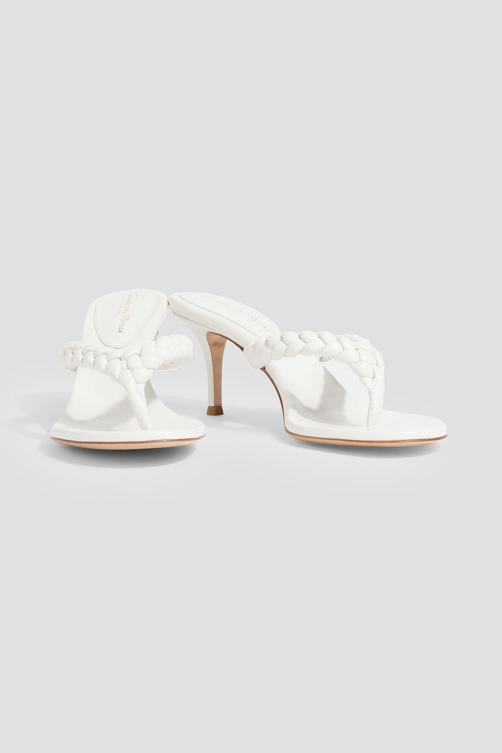 GIANVITO ROSSI Tropea braided leather sandals