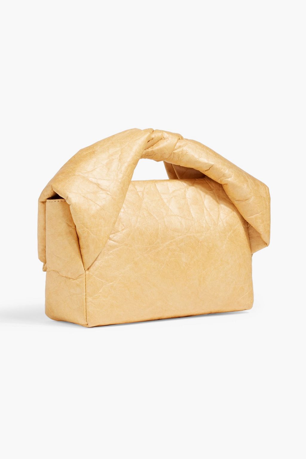 JW ANDERSON Twister midi crinkled cotton-blend shoulder bag
