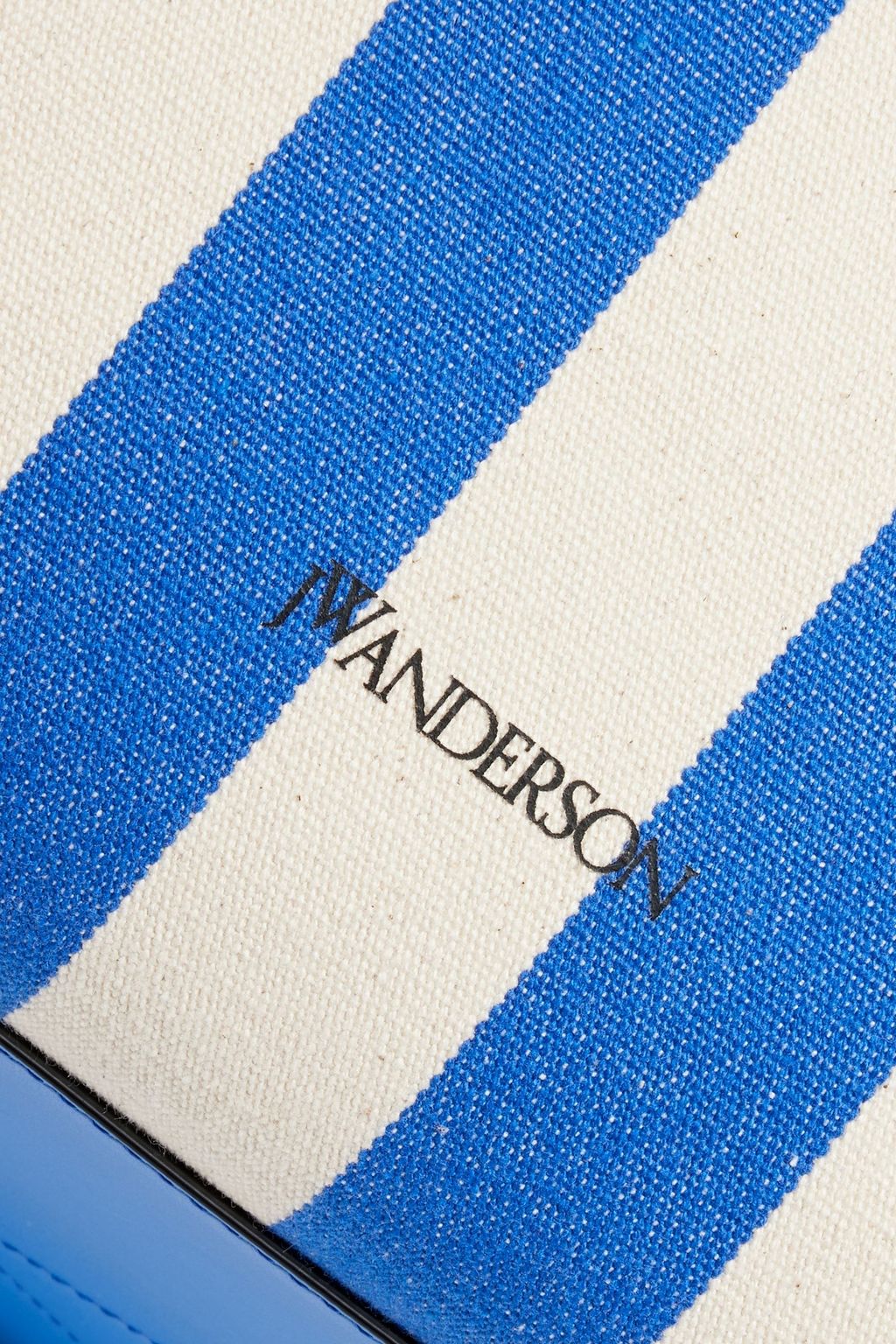 JW ANDERSON Corner large striped canvas tote