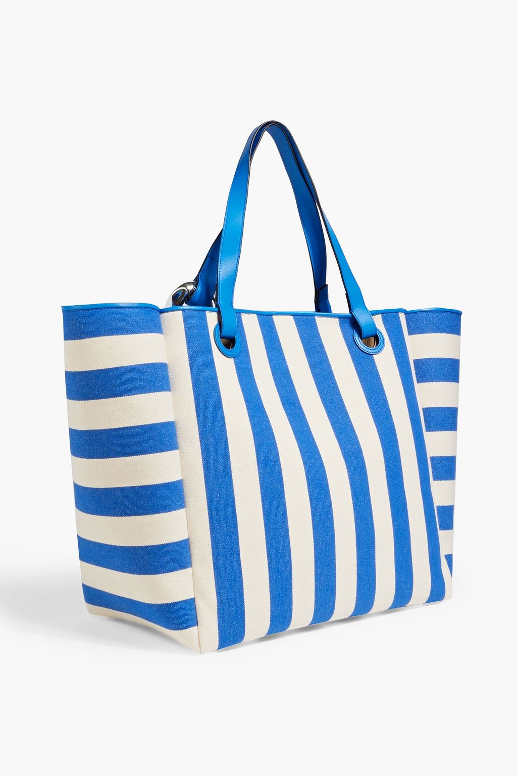 JW ANDERSON Corner large striped canvas tote