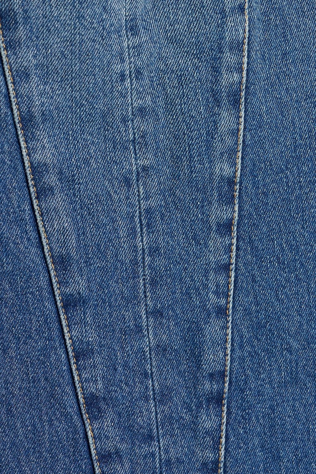 IRO Lamy faded denim skirt