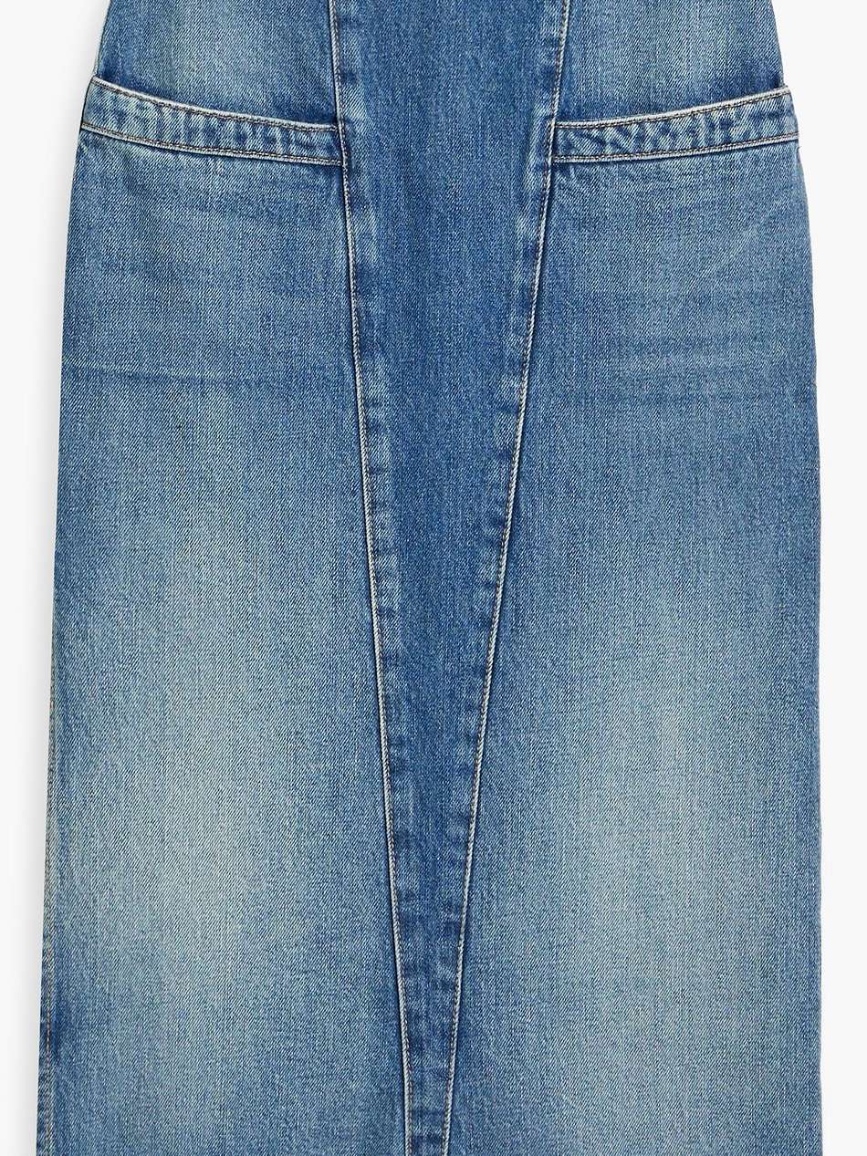 lamy faded denim skirt