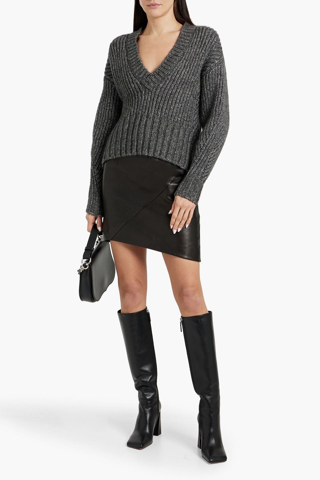 IRO Ewenn ribbed alpaca, wool and cotton-blend sweater