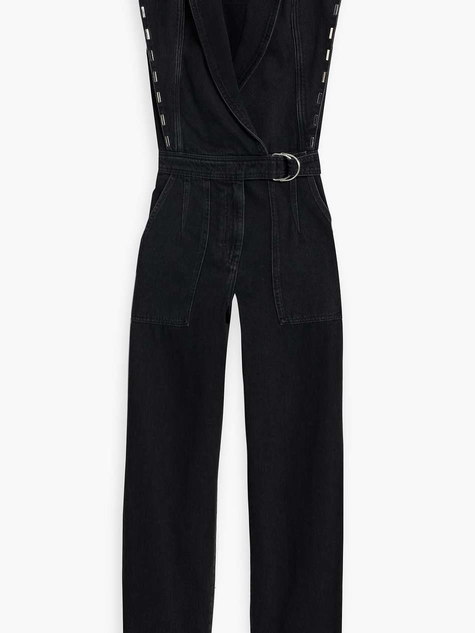 bilae embellished denim jumpsuit