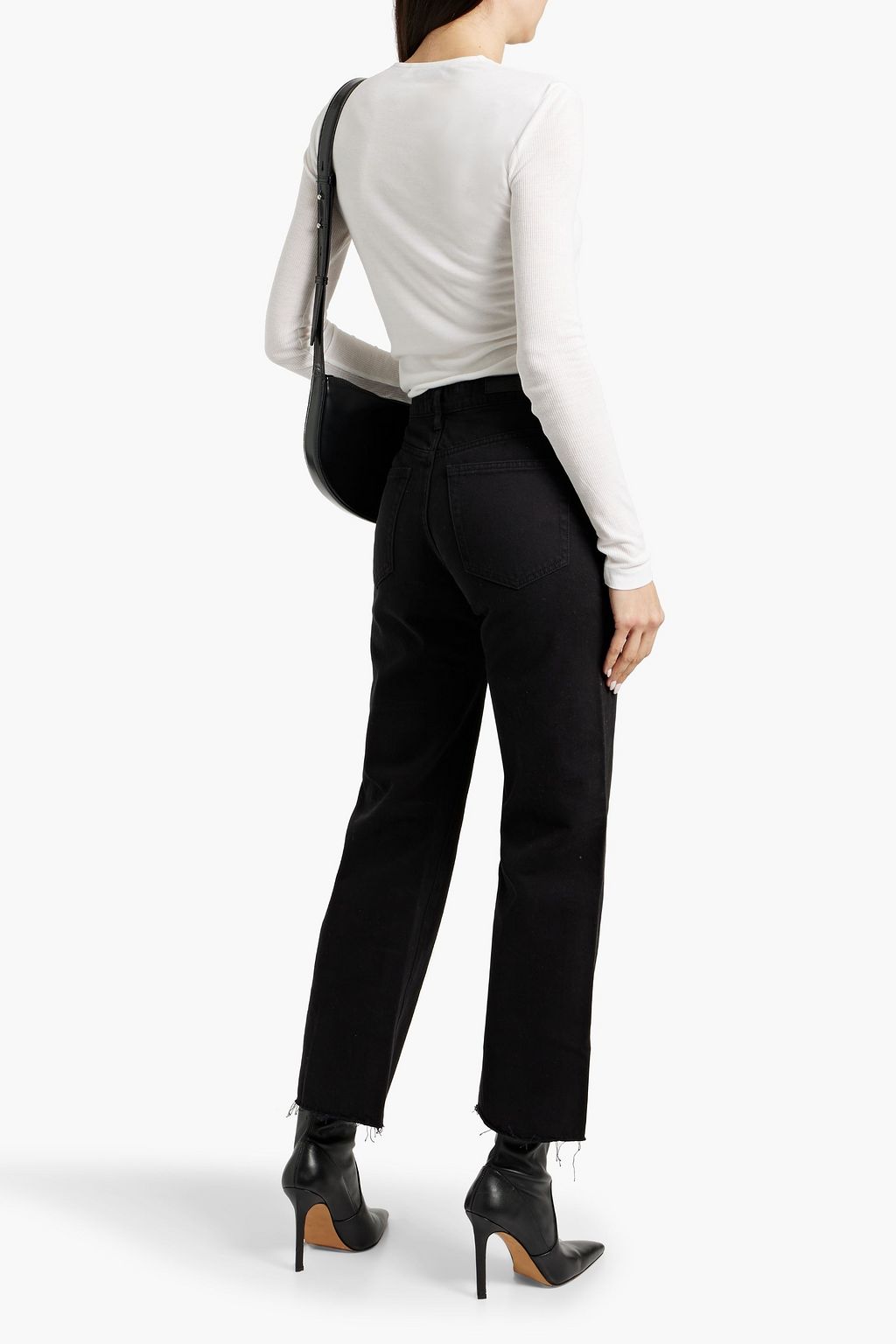 IRO Hallya ribbed jersey top
