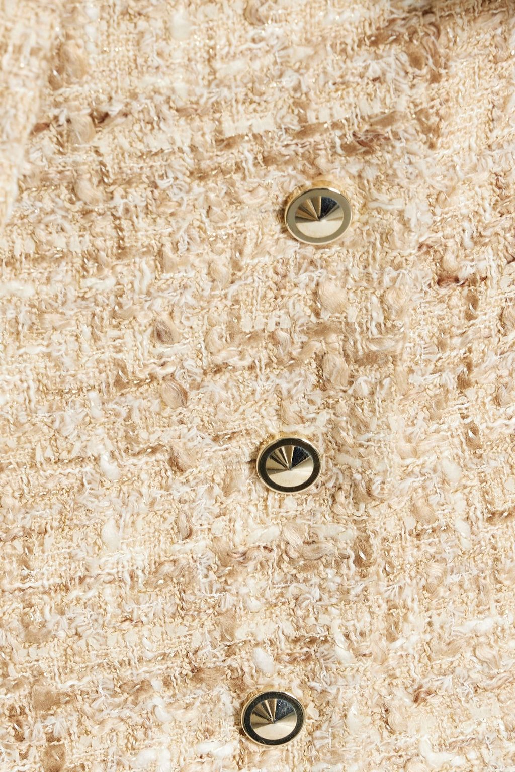 IRO Tomia belted metallic tweed mini skirt