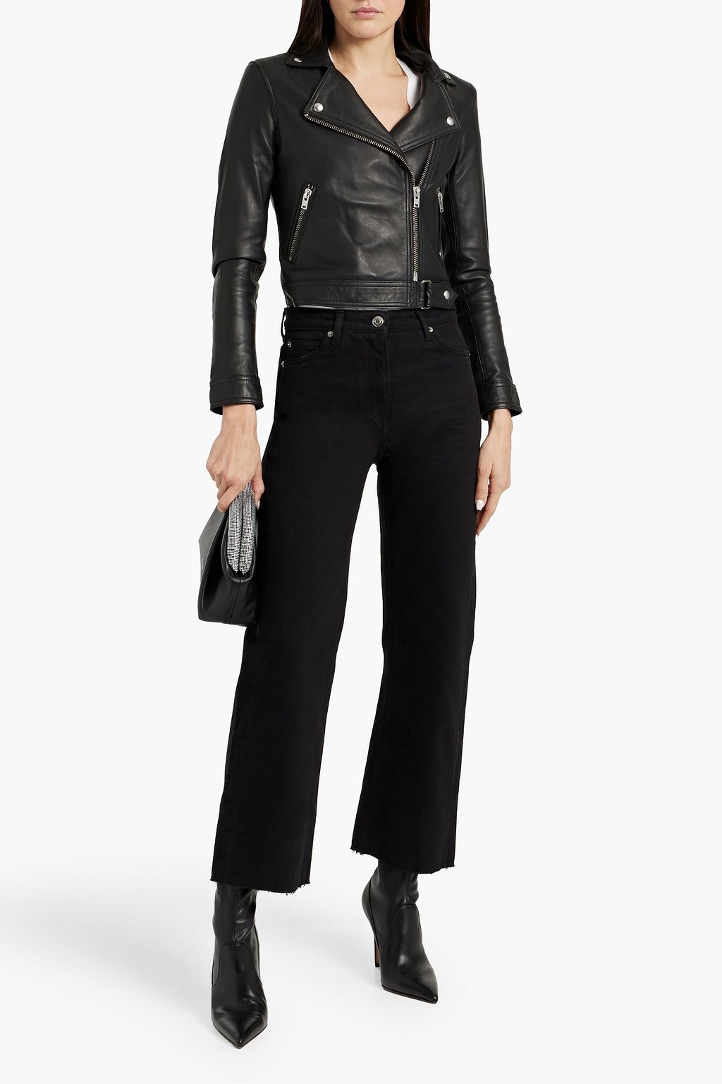 IRO Kolmar leather biker jacket