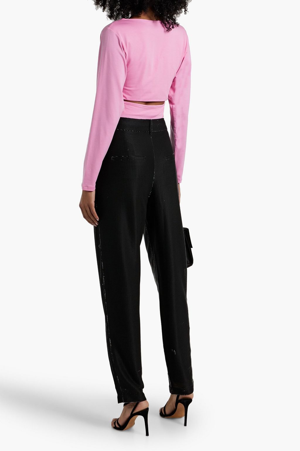 IRO Jenio cutout Lyocell-blend jersey top