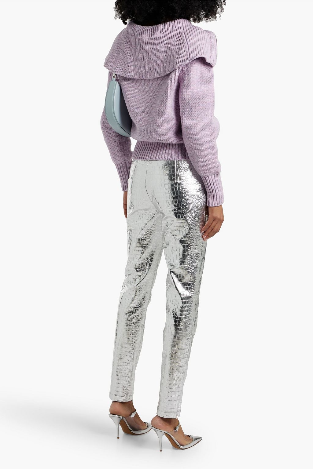 IRO Holea cable-knit wool-blend half-zip sweater