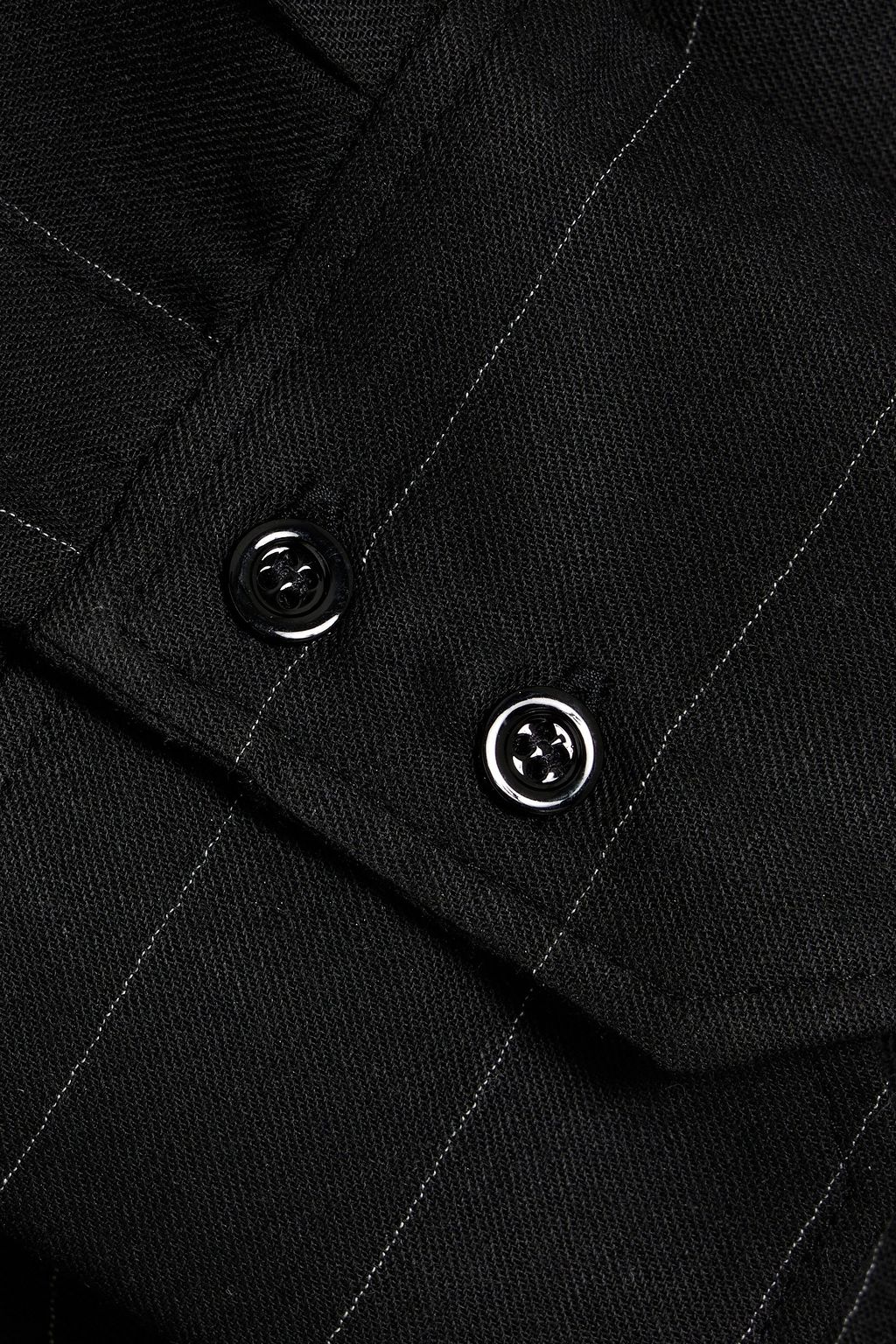 IRO Jannie cutout pinstriped twill shirt