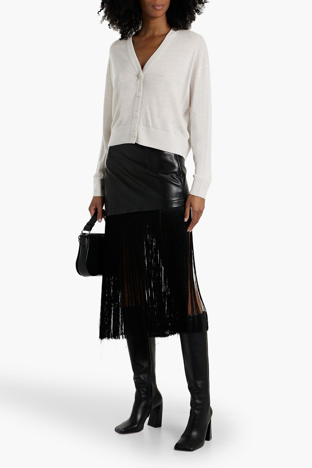 IRO Wool, silk and cashmere-blend cardigan