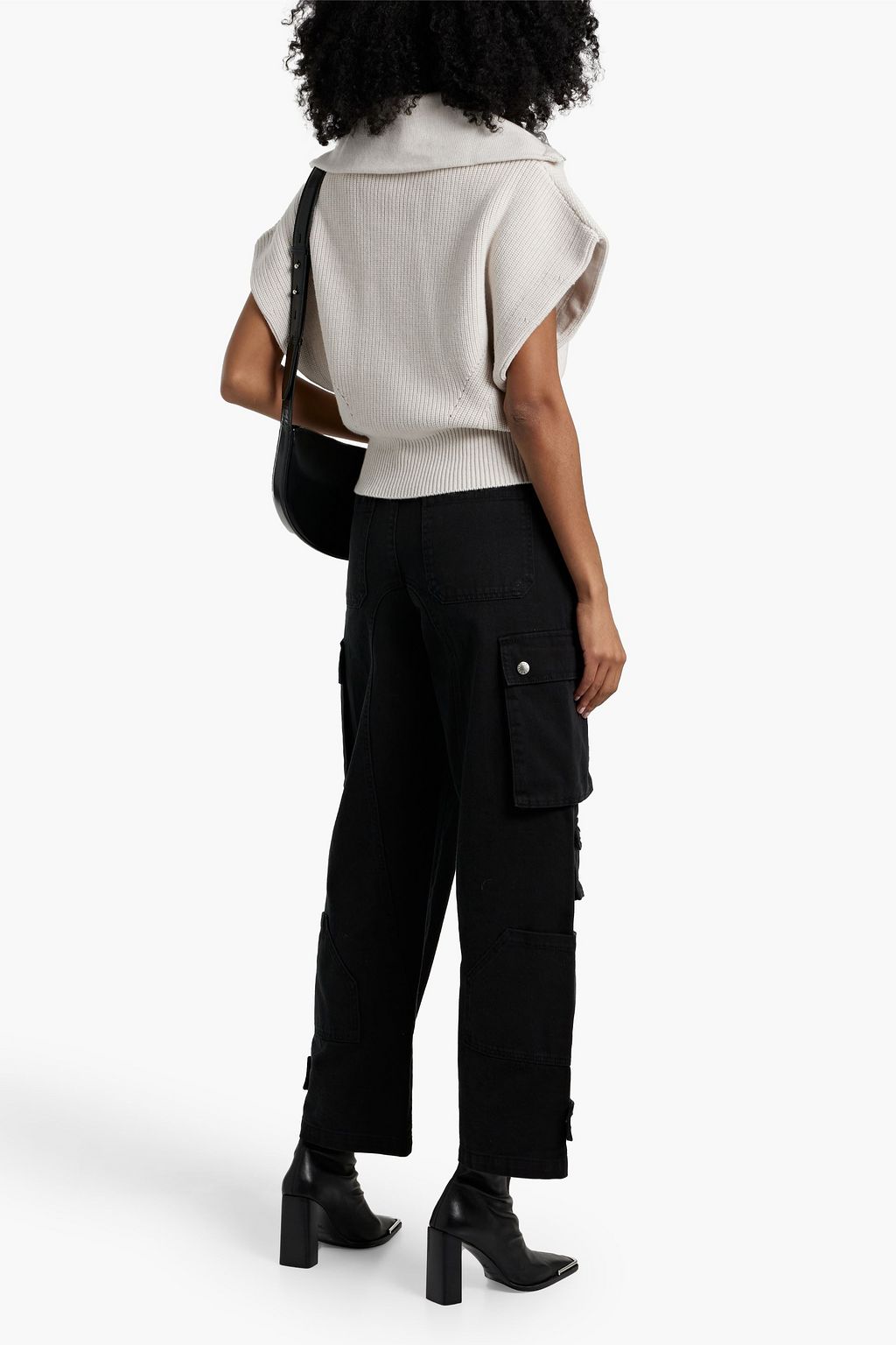 IRO Avona ribbed wool half-zip sweater