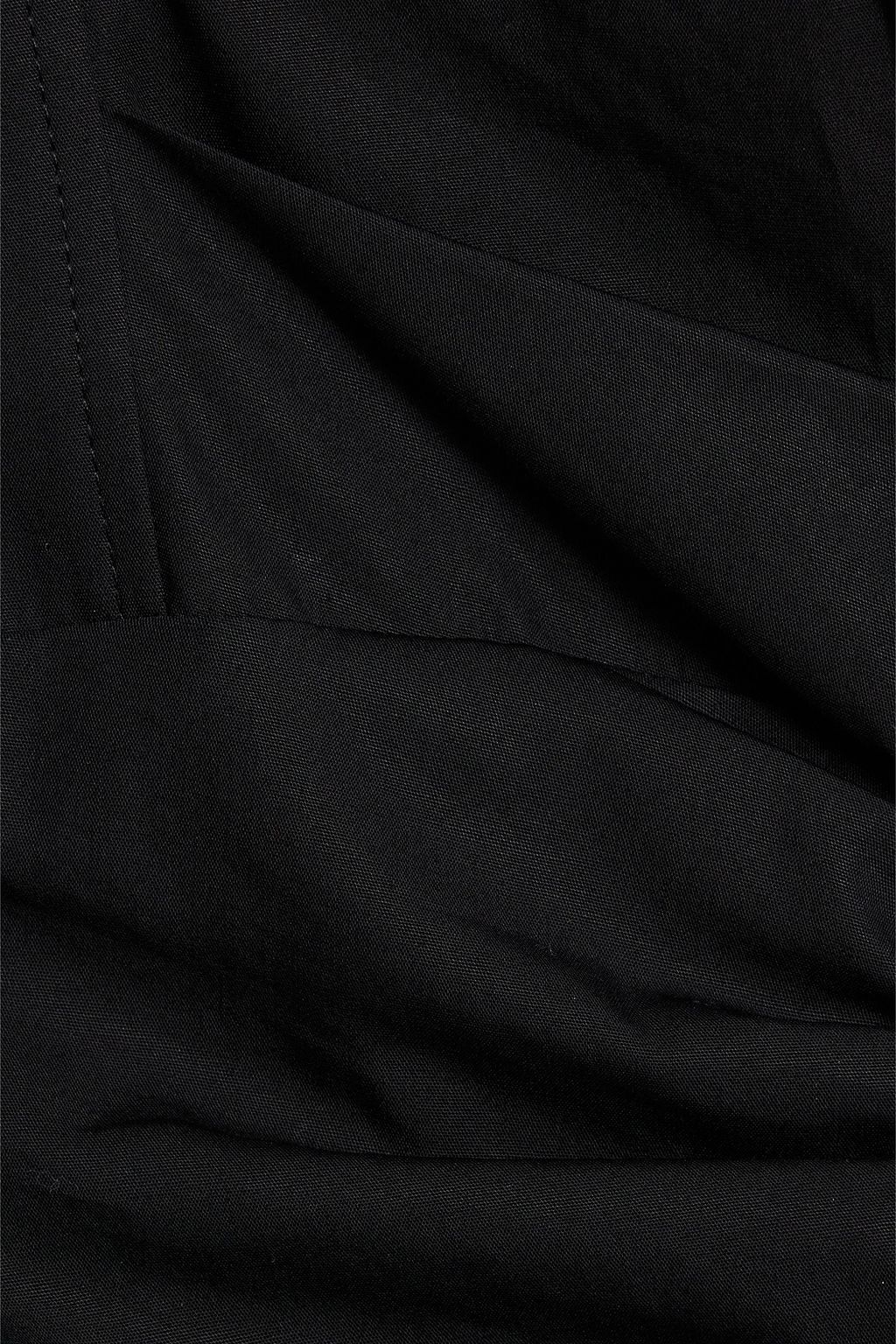 IRO Lahela draped cotton-poplin mini dress