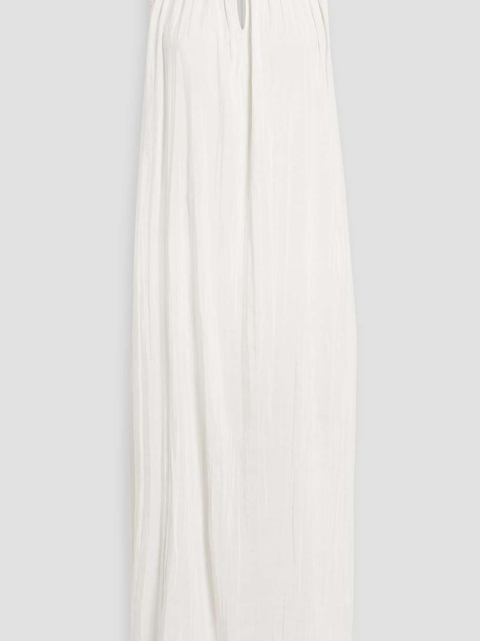 the milly crinkled crepe de chine midi dress
