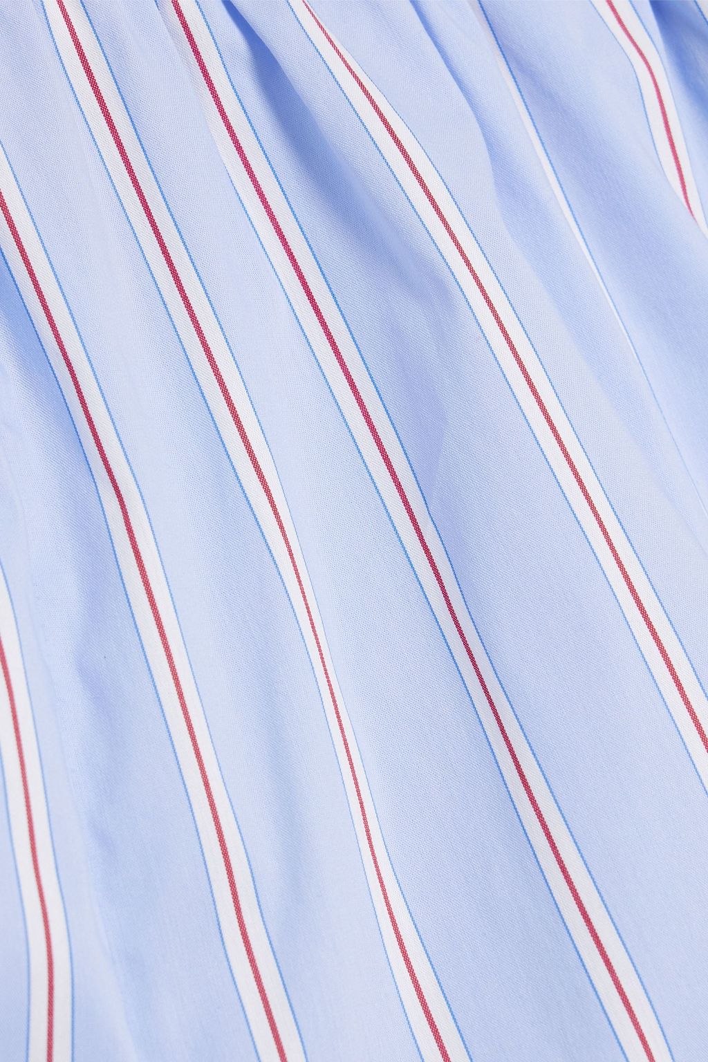 SOLID & STRIPED コットン混ポプリン ショートパンツ ストライプ