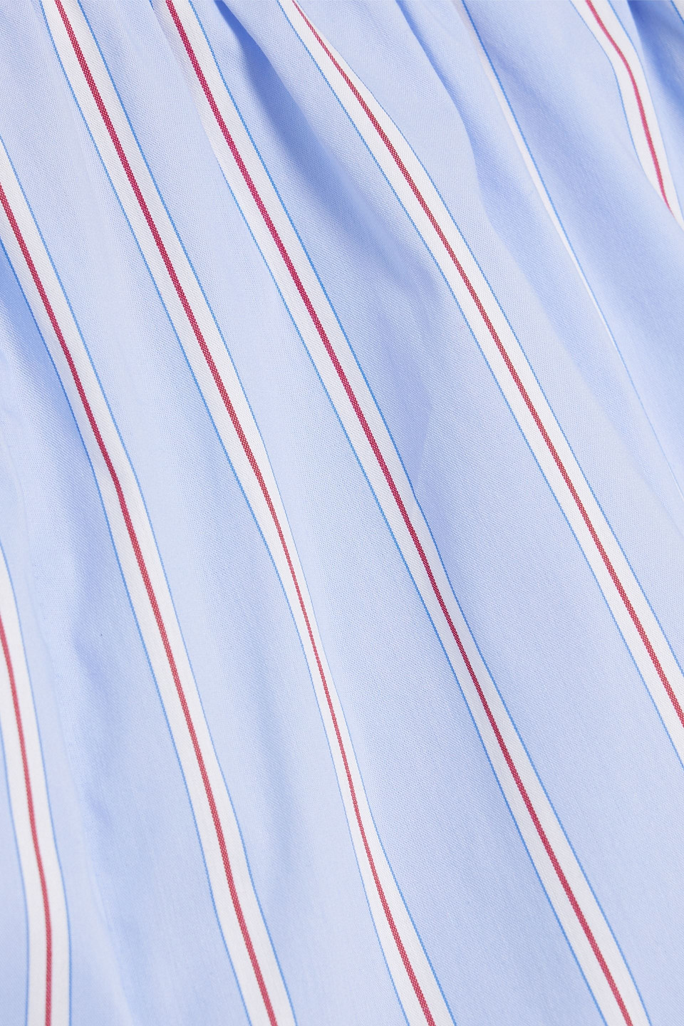 Solid & Striped The Loretto Striped Cotton-blend Poplin Shorts