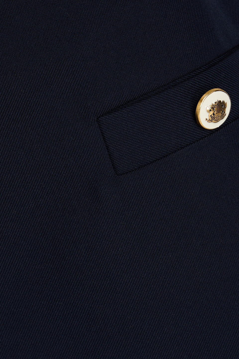 Sandro Minirock Aus Twill Aus Einer Wollmischung In Nachtblau