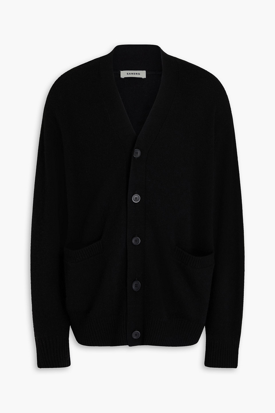 Sandro Cardigan Aus Wolle In Schwarz