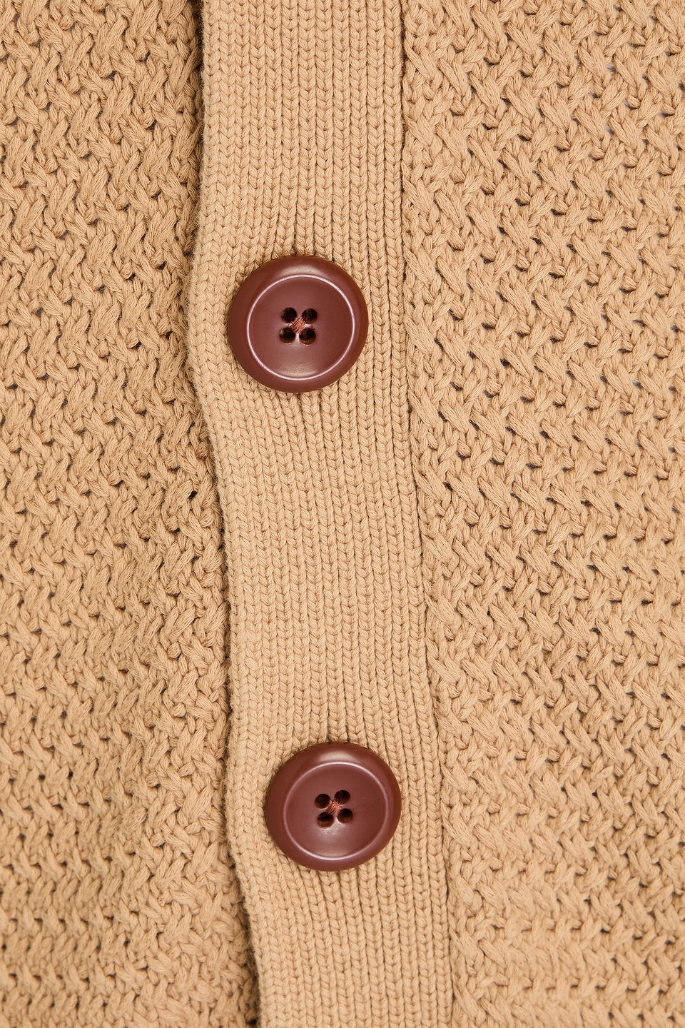 Sandro Cardigan Aus Baumwolle In Camelfarben