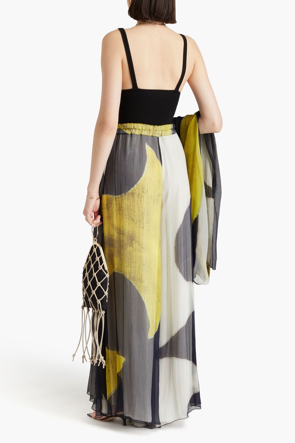 GENTRYPORTOFINO Printed silk-crepon wide-leg pants