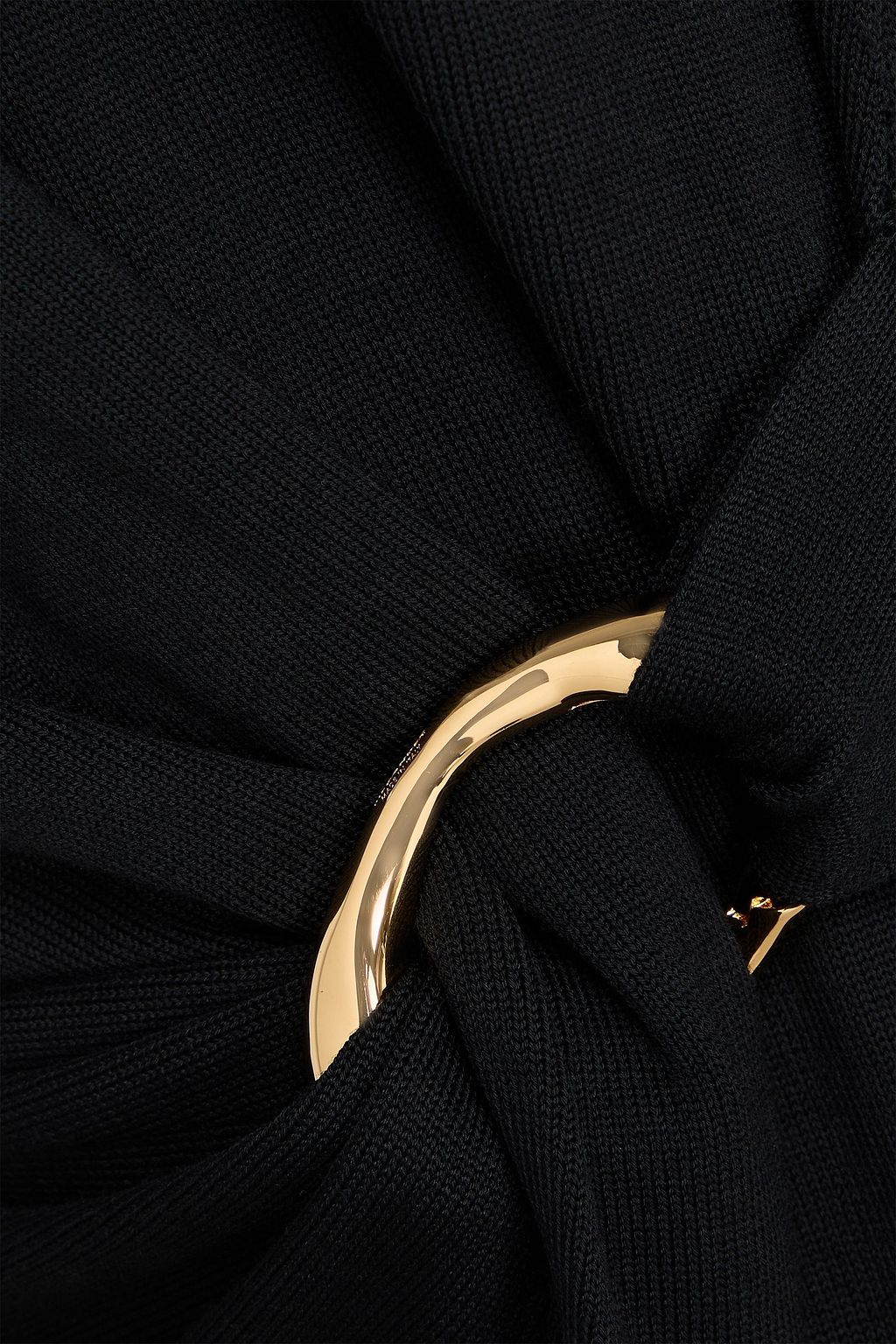 JIL SANDER فستان متوسط الطول من الصوف بتصميم منسدل