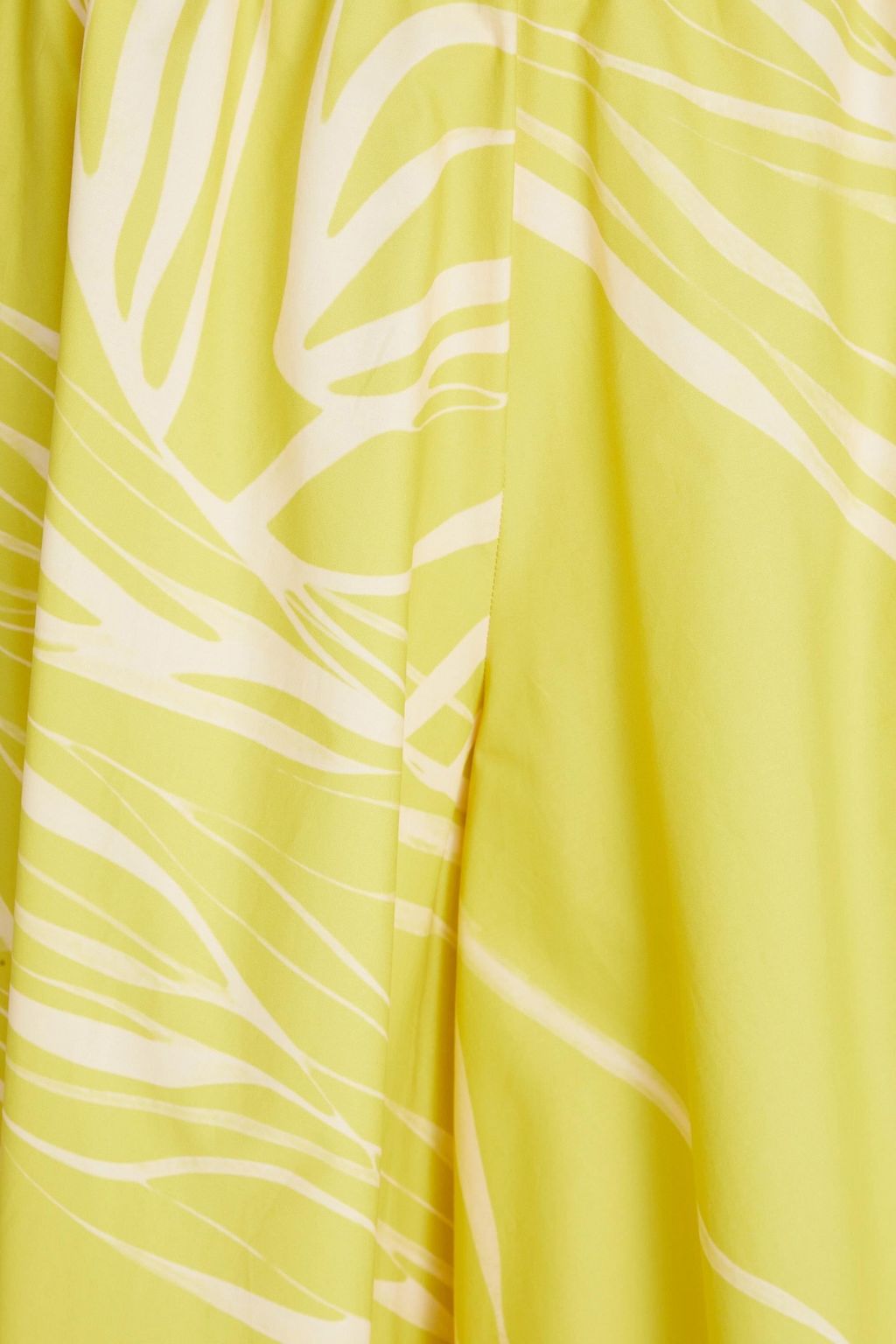 GENTRYPORTOFINO Gathered printed cotton-poplin culottes