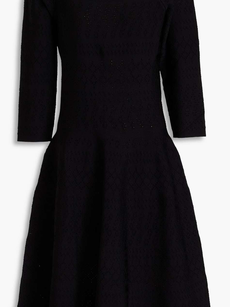 pointelle-knit dress