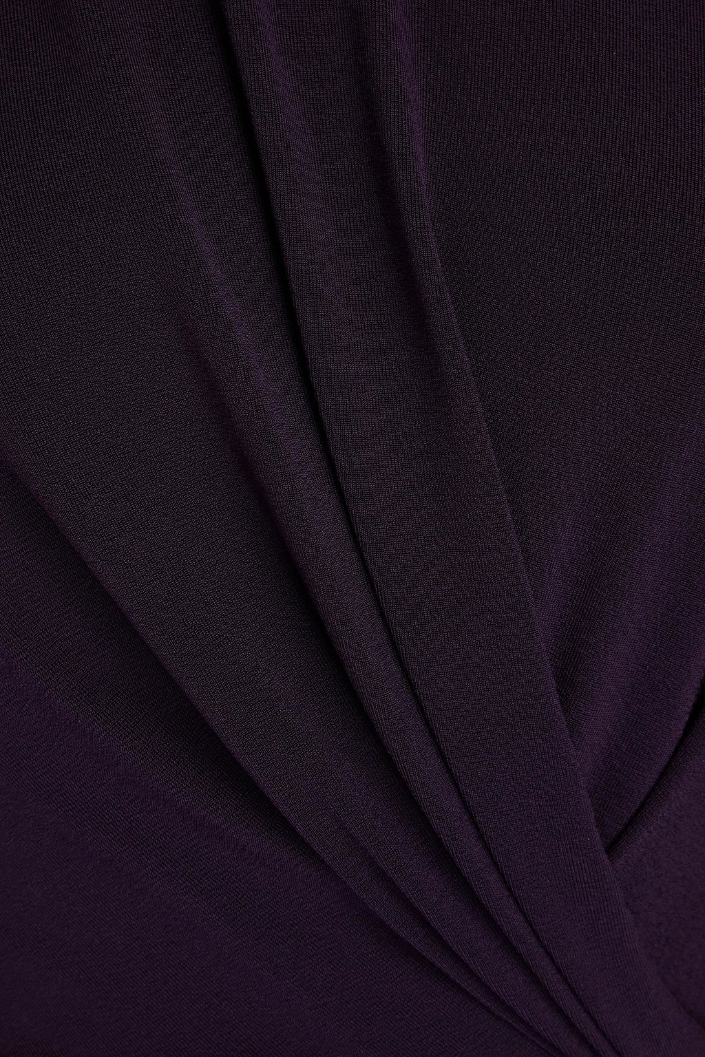 GIORGIO ARMANI 랩 이펙트 저지 맥시 드레스