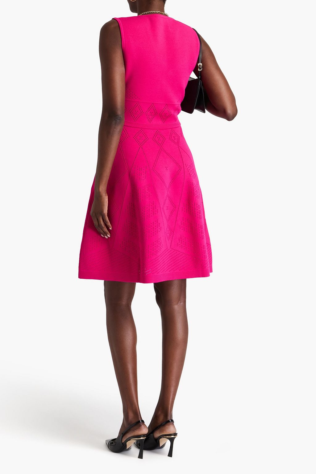 CAROLINA HERRERA Pointelle-knit dress