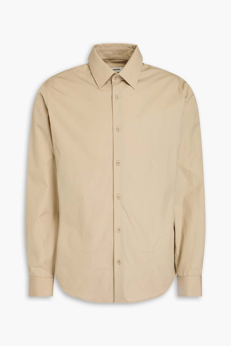 Sandro - Cotton-poplin shirt - Neutral - M