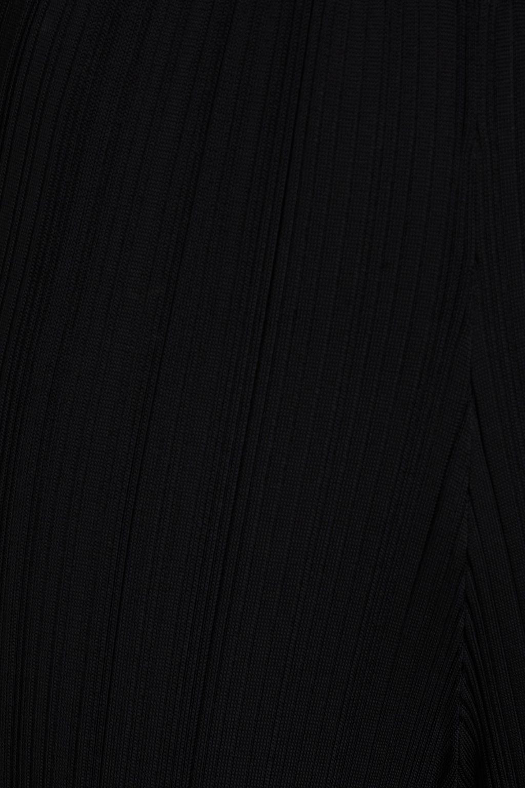 GENTRYPORTOFINO 리브 니트 스트레이트 레그 팬츠