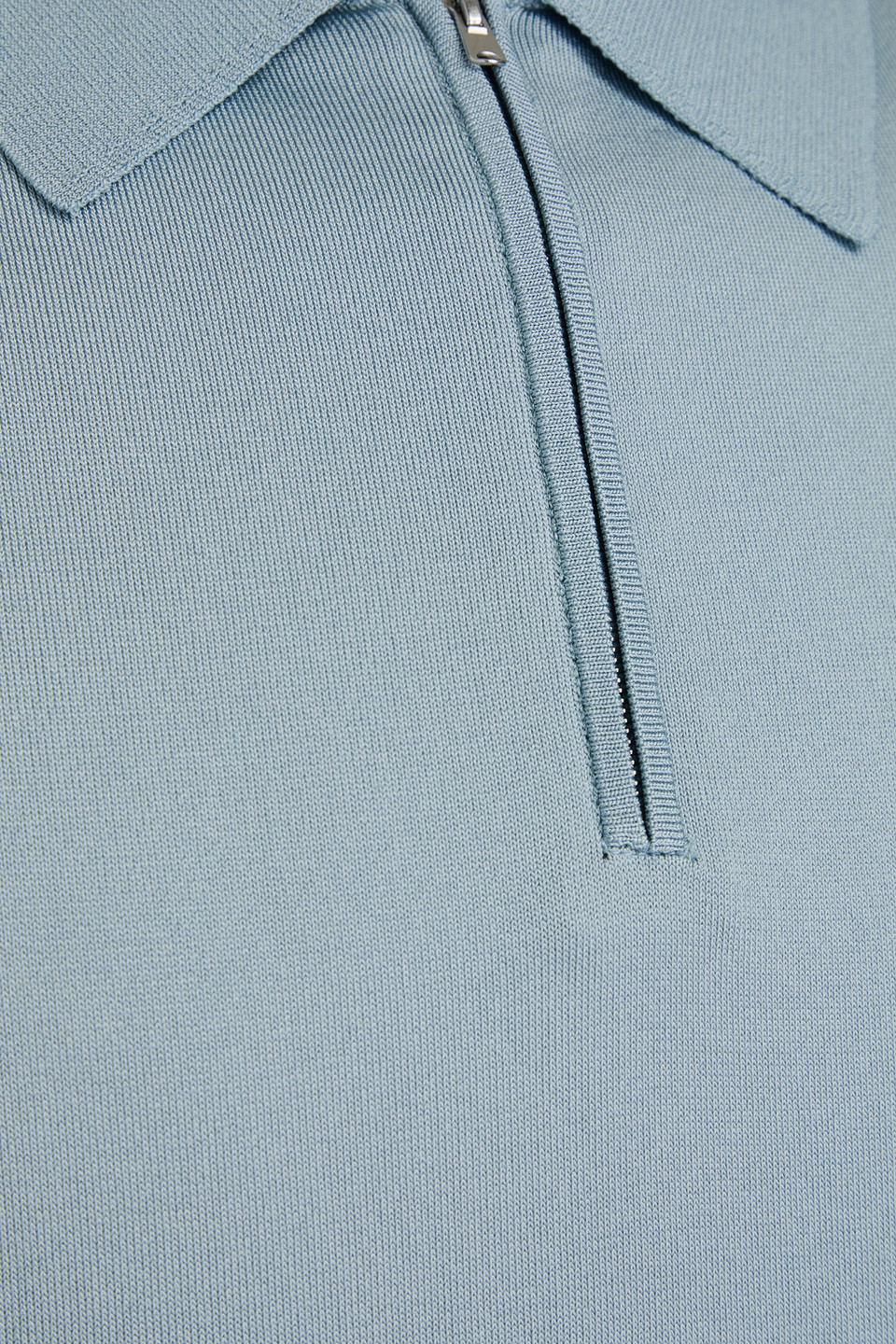Sandro Poloshirt Aus Strick In Bleu