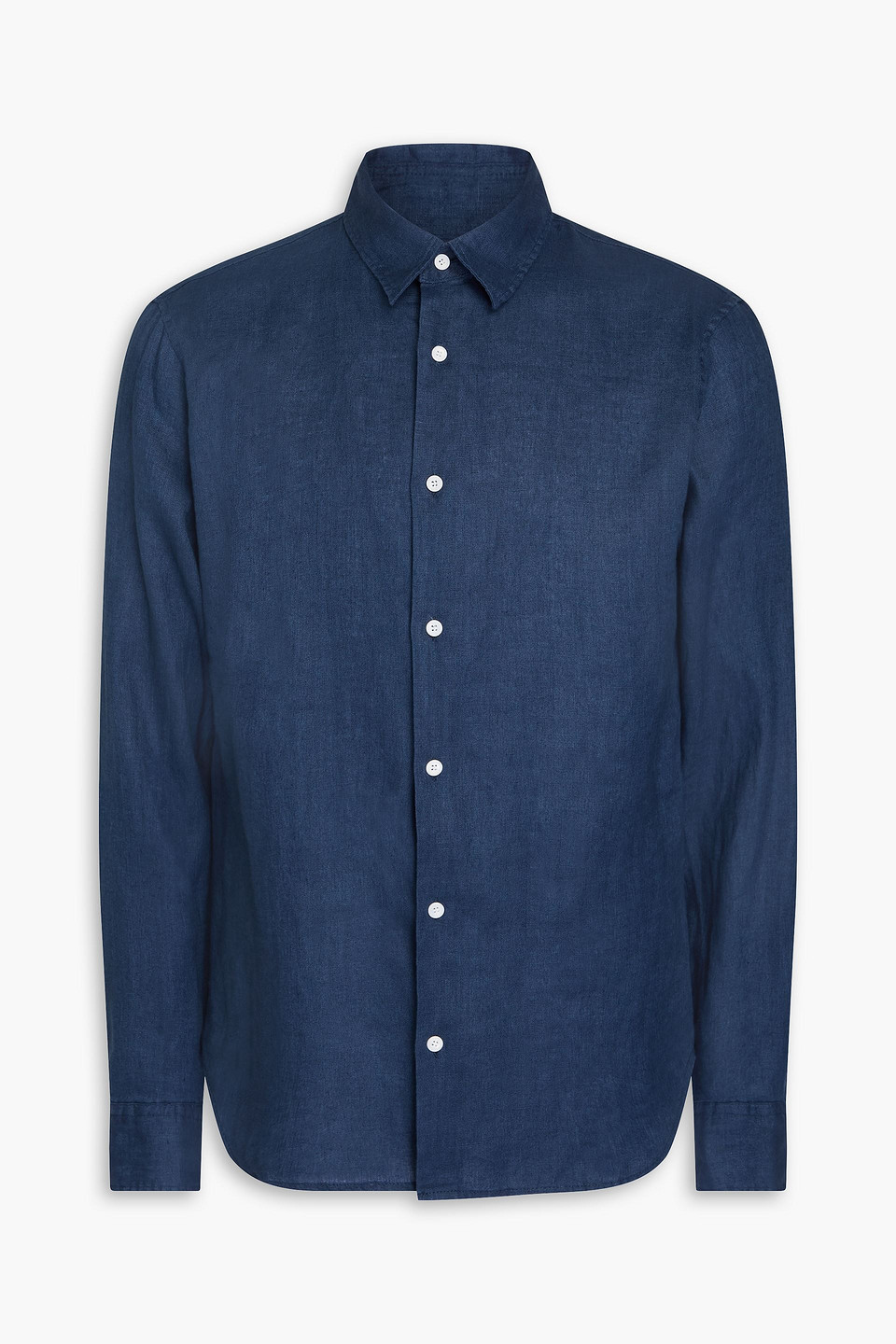 Sandro Hemd Aus Leinen In Marineblau