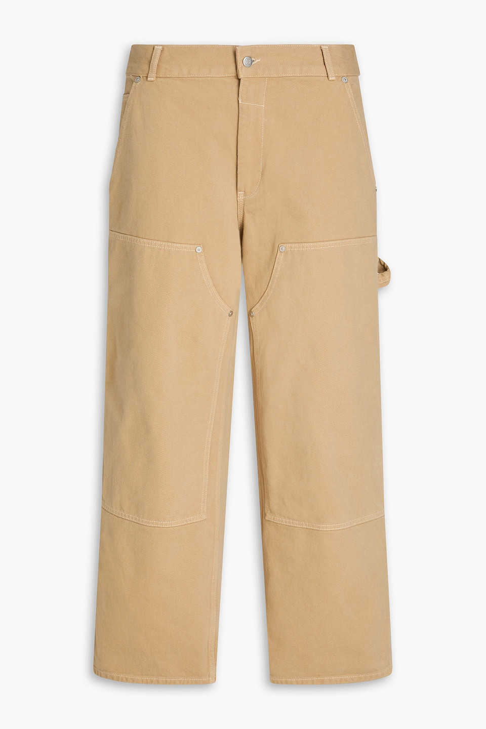 Sandro Hose Aus Baumwoll-gabardine In Beige