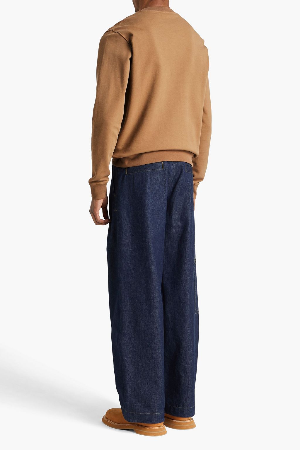 SANDRO フレンチコットンテリー スウェットシャツ アップリケ付き