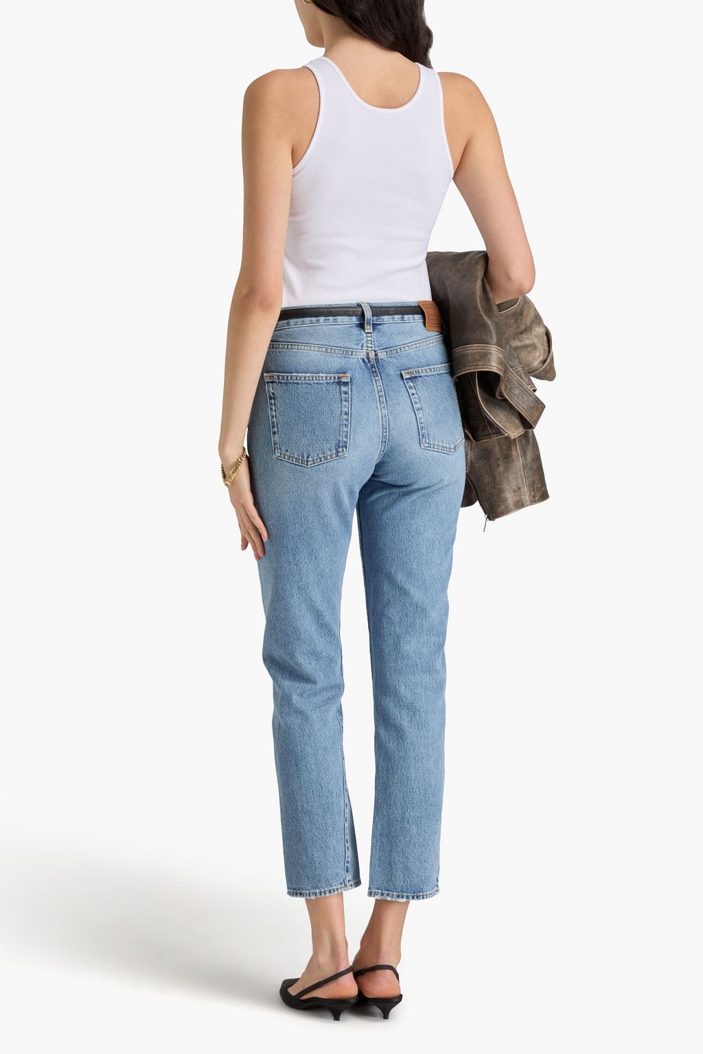TOTEME Ribbed cotton-blend jersey tank