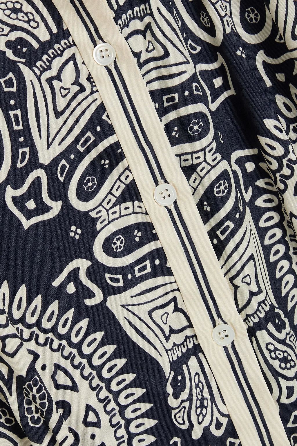 SANDRO Hemdkleid in Midilänge aus Twill mit Print